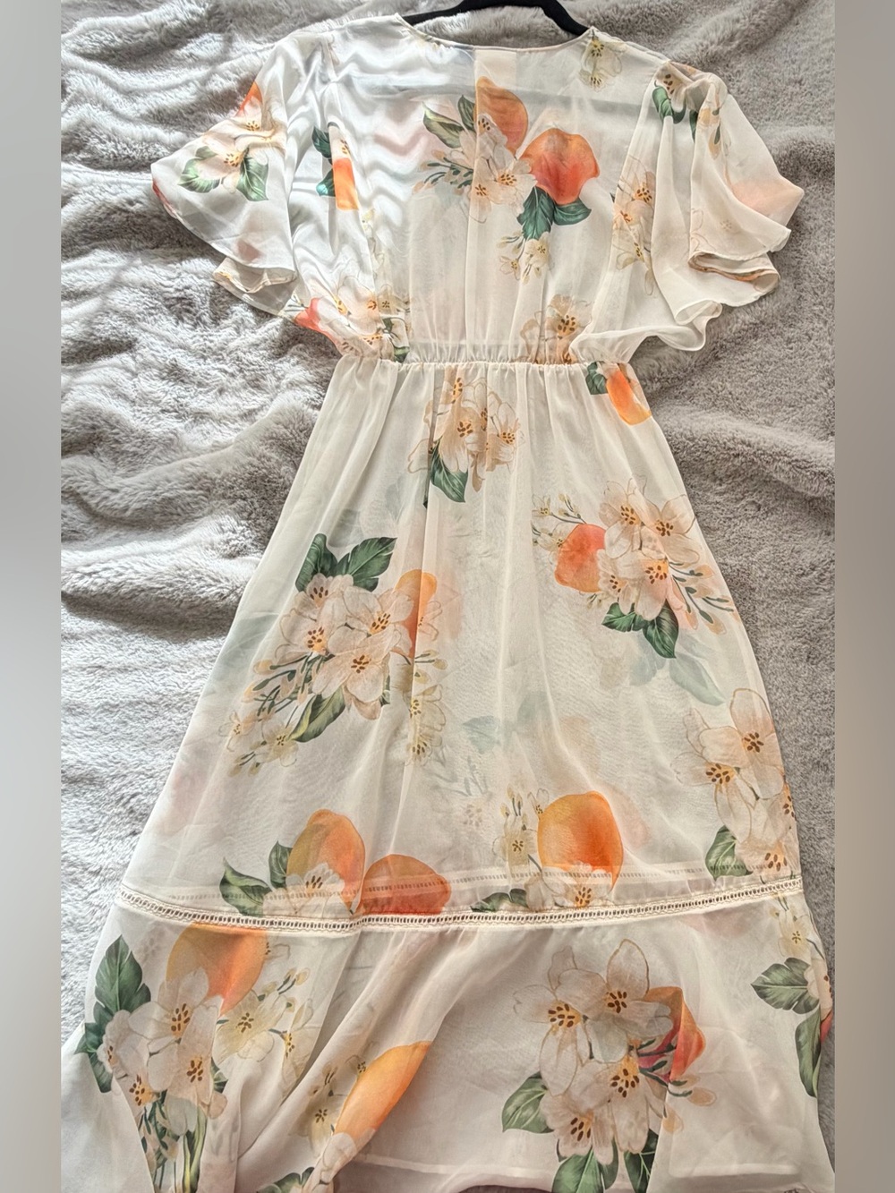 FARM Rio for Anthropologie Eloisa Floral Citrus Midi Dress - Small - no slip - Picture 12 of 12